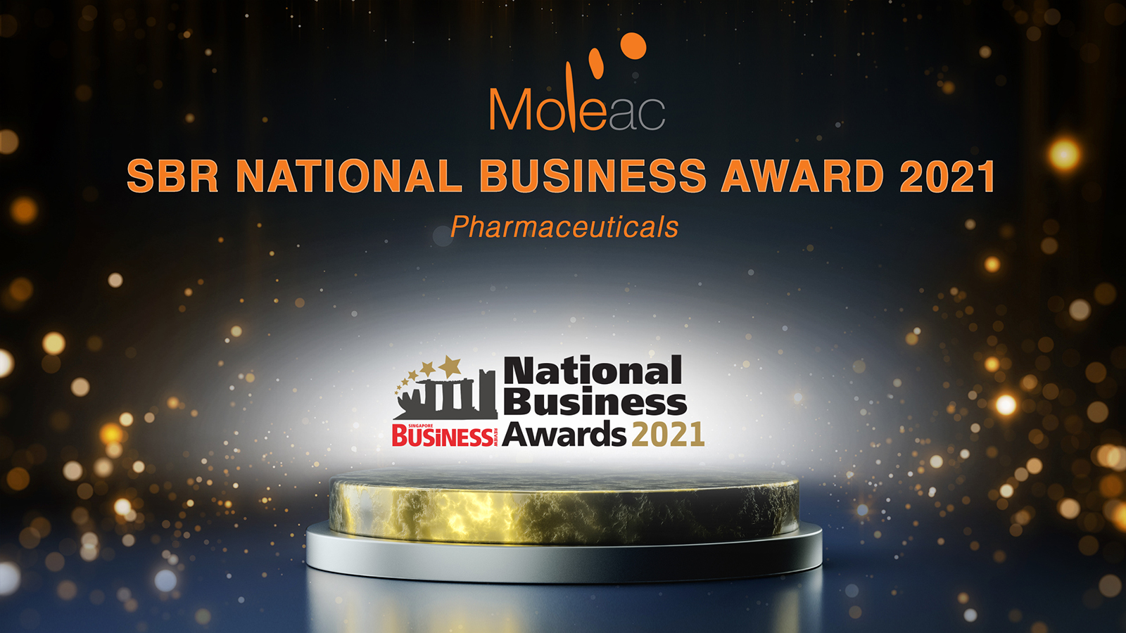 Moleac Pte Ltd wins SBR National Business Award for Pharmaceuticals