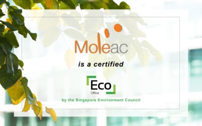 Moleac is a certified Eco Office by the Singapore Environment Council